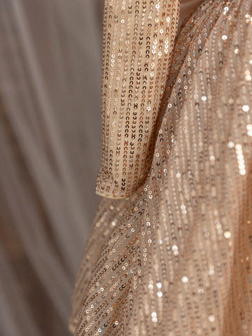 Young Girl Elegant Sequins 3D Bow Bodycon Dress