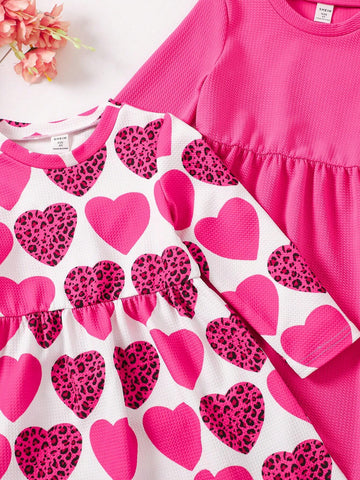 Young Girl Elegant Velvet Floral Print Long Sleeve Dress, Autumn/Winter