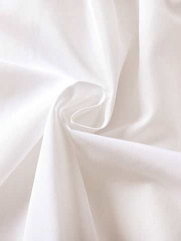 Young Girl Floral Embroidery Ruffle Trim Bow Front Dress & Bag