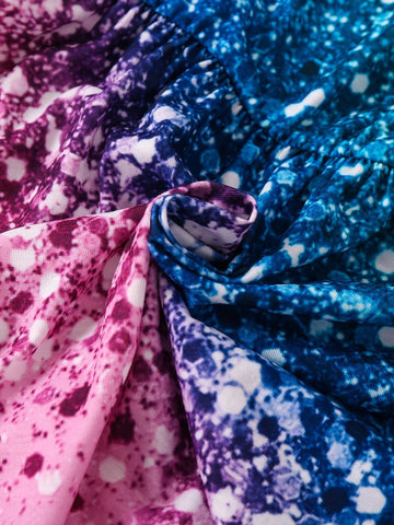 Young Girl Glitter Shimmer Print Strap Dress