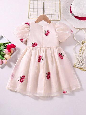 Young Girl Gorgeous Party Dress With Bow Decoration