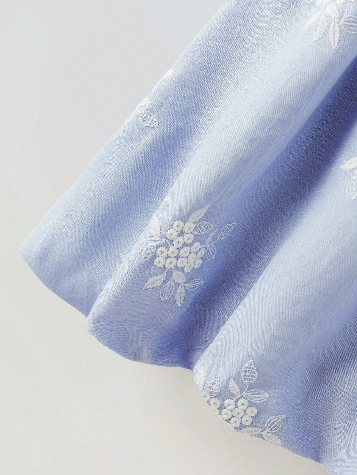 Young Girl Loose Casual Puff Sleeve Floral Bud Dress