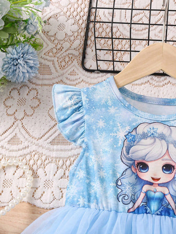 Young Girl Retro Romantic Party Dress For Formal Occasions