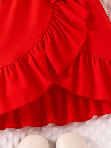Young Girl Romantic Elegant Casual Sleeveless Comfortable Breathable Vacation Dress With Waistband For Spring And Autumn