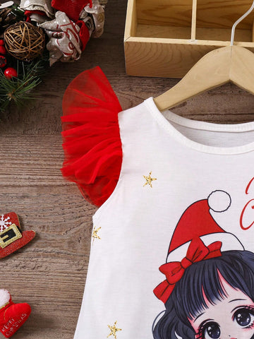 Young Girl Summer Casual Cute Vacation Minimalist Comfortable Portrait Print Dress With Lovely Bag Included