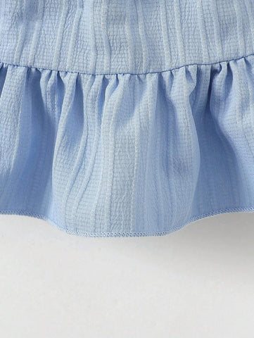 Young Girl Sweet Jacquard Knitted Floral Pattern Cami Straight Dress + Matching Handbag