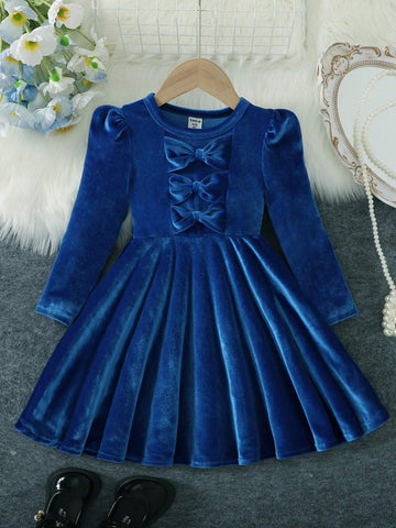 Young Girl Velvet Soft & Comfortable Casual Cute Dress