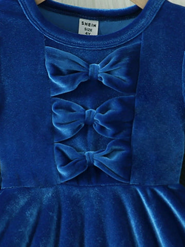 Young Girl Velvet Soft & Comfortable Casual Cute Dress