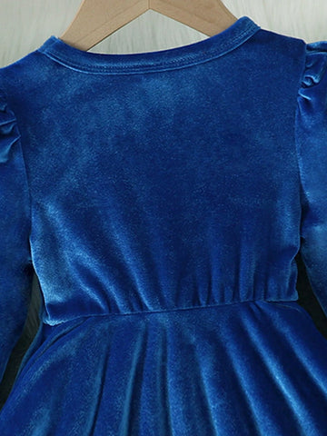 Young Girl Velvet Soft & Comfortable Casual Cute Dress