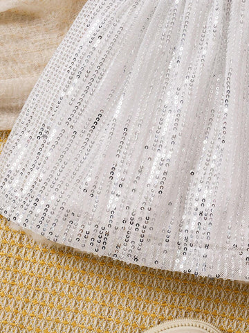 Young Girls Casual Khaki A-Line Long Skirt, Suitable For Spring, Summer And Autumn, Can Be Worn With Knitted Tops, T-Shirts, Or Shirts