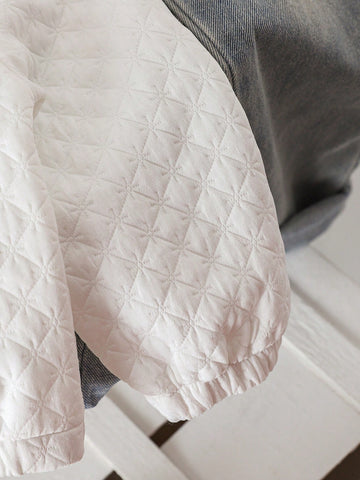 Young Girls Casual Letter Graphic Sweatshirt, Autumn/Winter