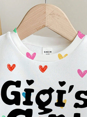 Young Girls Casual Loose Fit Crew Neck Comfortable Everyday Knit Long Sleeve Hoodie, Suitable For Autumn/Winter