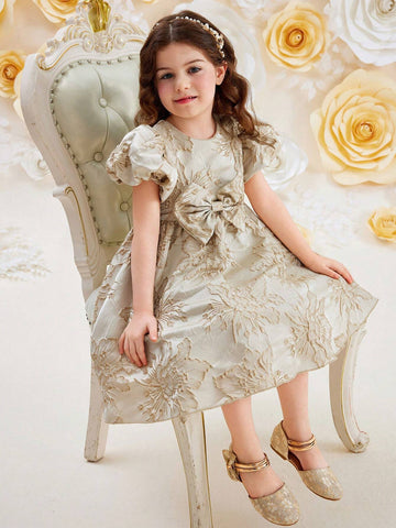 Young Girls Elegant Banquet Gorgeous Style Dress