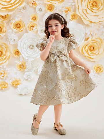 Young Girls Elegant Banquet Gorgeous Style Dress