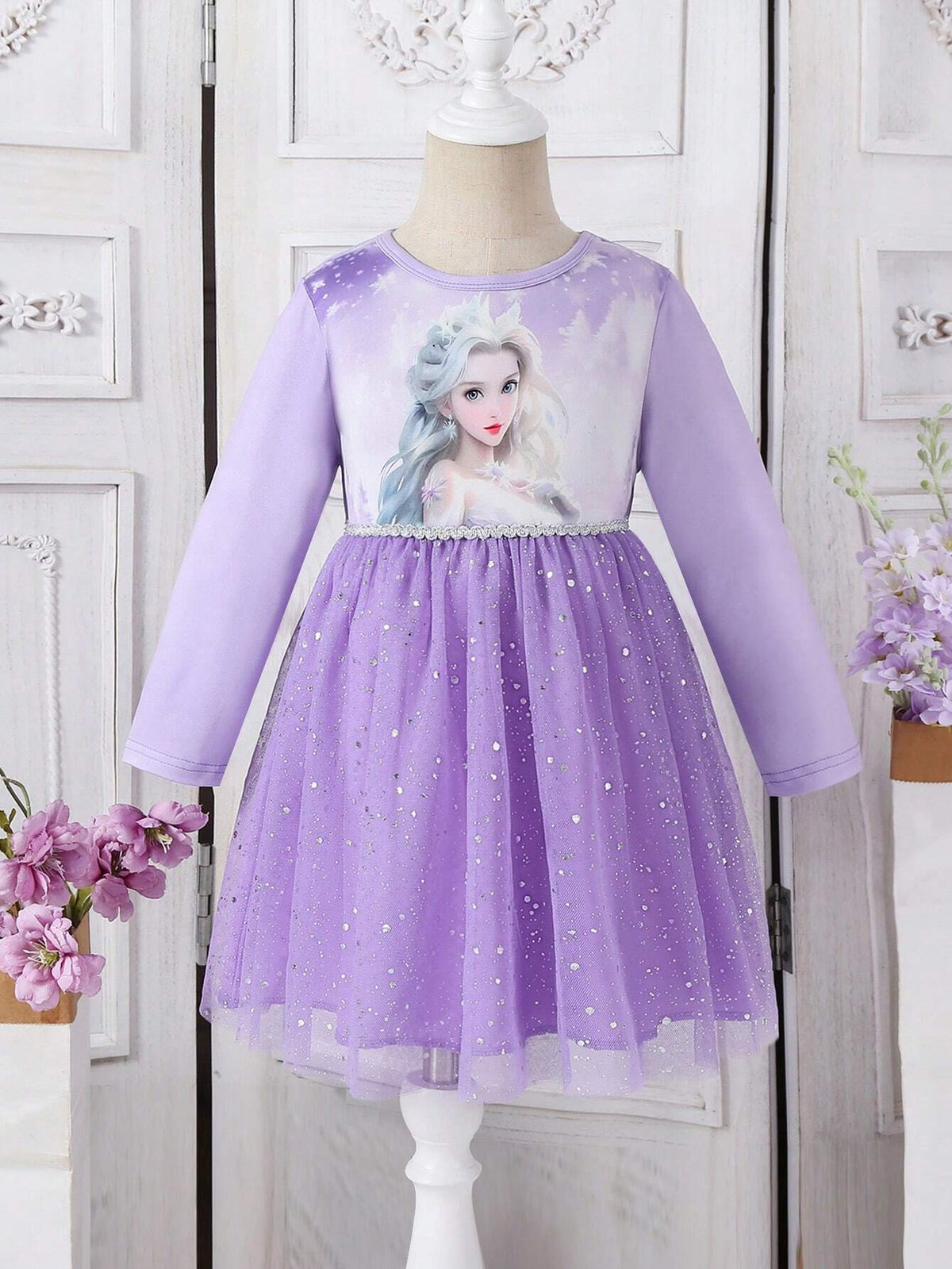 Young Girls Frozen Princess Cute & Dress