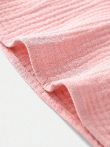 Young Girls' Loose Casual A-Line Woven Pleated Spaghetti Strap Dress