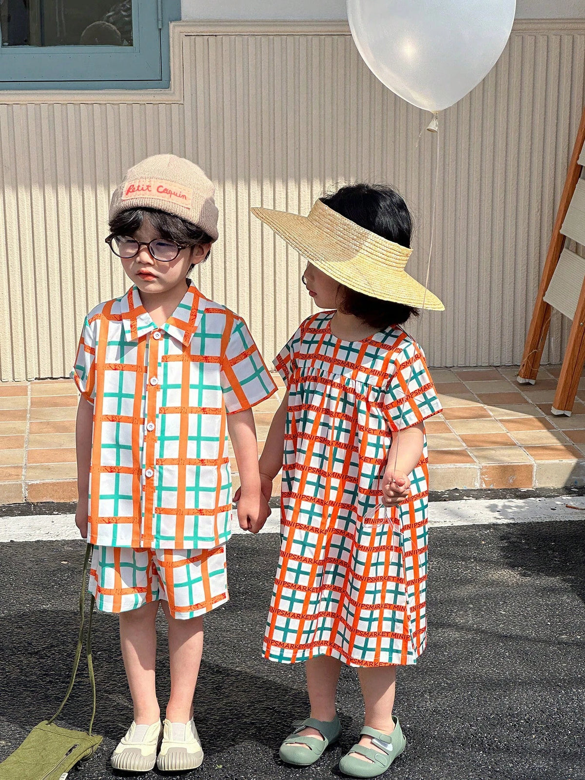 Young Girls Mexican Children Day Colorful Dopamine Basic Daily Dress