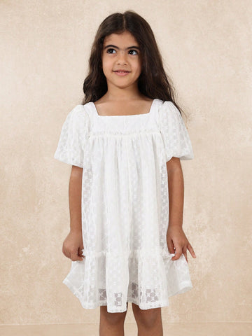Young GirlsComfy Young Girl Bow Tulle Dress