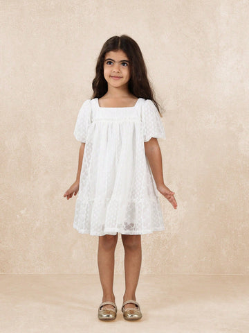 Young GirlsComfy Young Girl Bow Tulle Dress