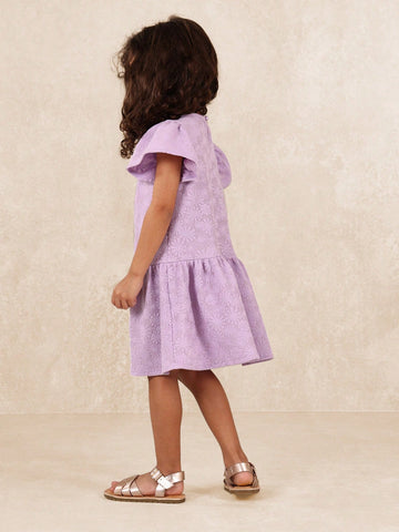 Young GirlsComfy Young Girls Jersey Brodaire Dress