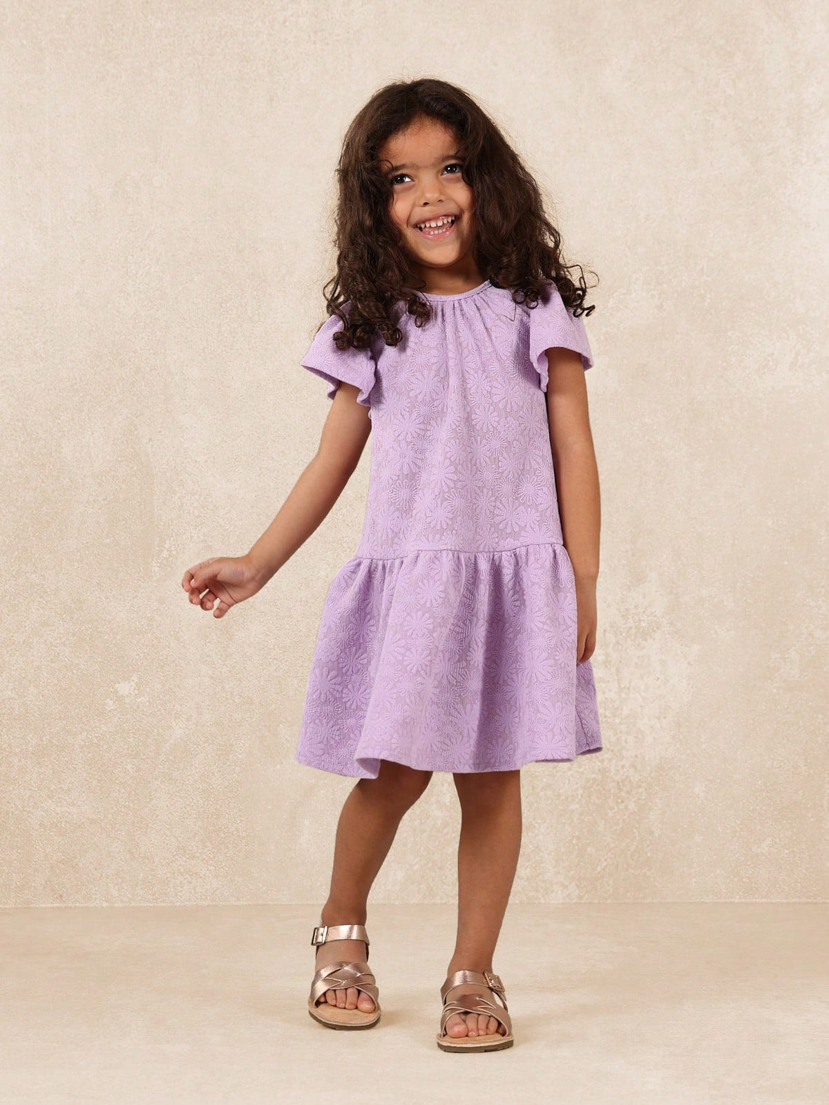 Young GirlsComfy Young Girls Jersey Brodaire Dress