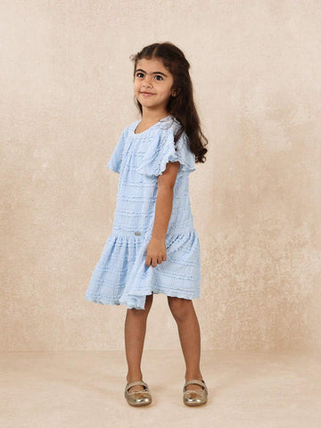 Young GirlsComfy Young Girls Jersey Lace Dress
