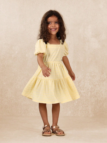 Young GirlsComfy Young Girls Textured Tiered Dress