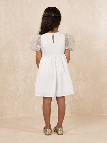 Young GirlsComfy Young Girls Textured Tiered Dress