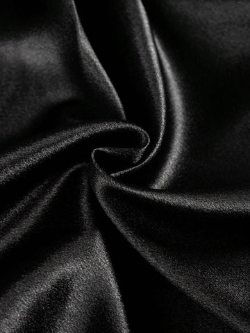 Satin Halter A-Line High Low Dress For Evening Party And Banquet