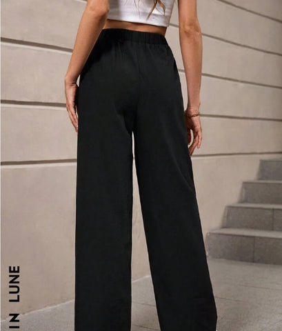 LUNE Solid Belted Pants