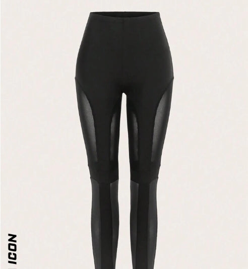 ICON Halloween Split Hem Mesh Insert Pants