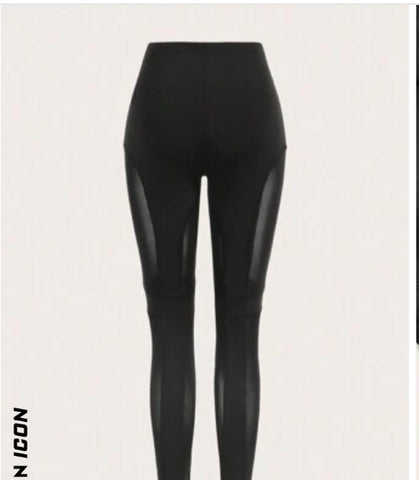 ICON Halloween Split Hem Mesh Insert Pants