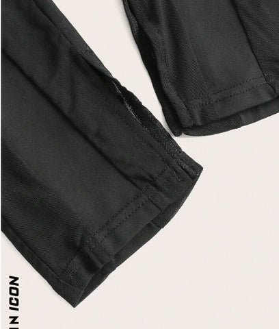ICON Halloween Split Hem Mesh Insert Pants
