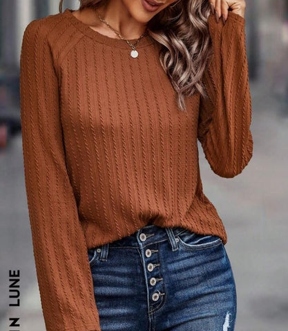 Solid Raglan Sleeve Tee