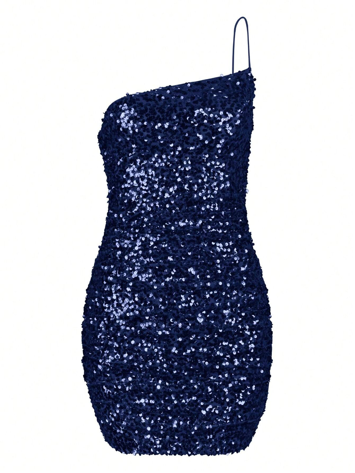 Sequin One Shoulder Mini Dress