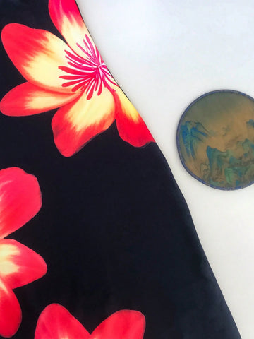 Seven Princess Young Girl Floral Print Slit Strap Casual Dress, Suitable For Summer