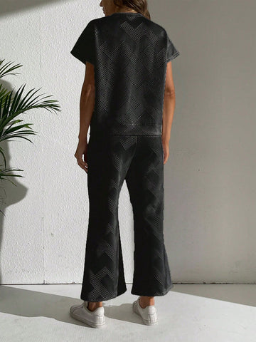 Short Sleeve Shirts &Pants Set