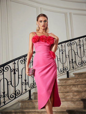 Silene Spaghetti Flower Tulip Skirt Set