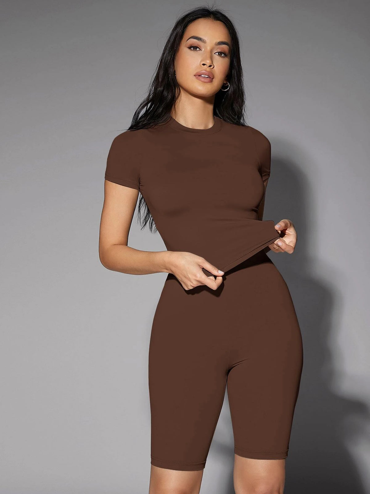 Silquee Solid Fitted Tee