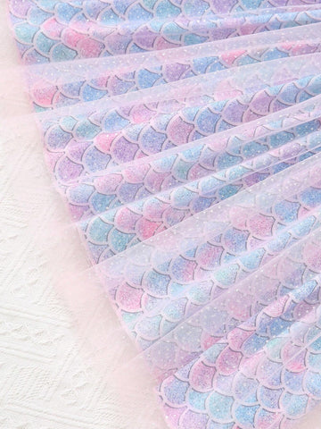 Single Girls" Beach Seashell Princess Dress Puffy Tulle Summer Dress