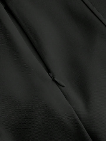 Solid Color Mid Waist Ruched Mini Skirt, Casual Daily Wear