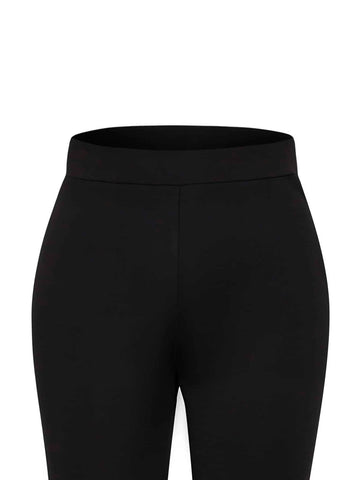 Solid Flare Leg Pants