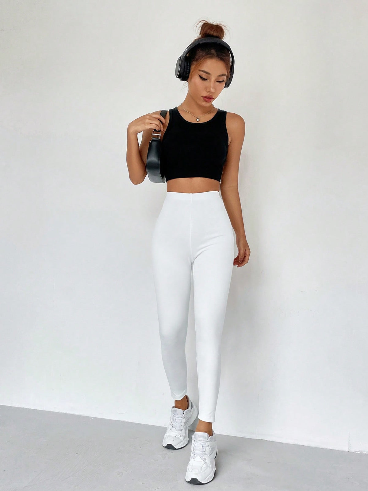 Solid High Waist Leggings
