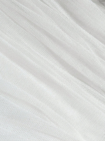 Solid Ruched Tube Wedding Dress