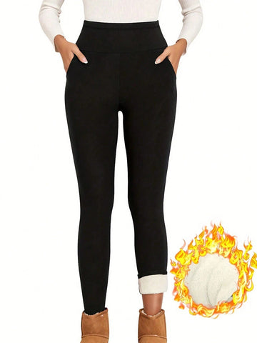 Solid Thermal Lined Leggings