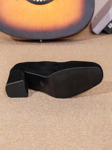 Spring 2024 Women Square Toe High Heel Mary Jane Shoes, Retro Ballet