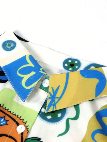 Spring And Autumn New Fashion Women's Clothing Casual Elegant Abstract Graffiti Design Random Print Pattern Button Long Sleeve Shirt Pants Suit