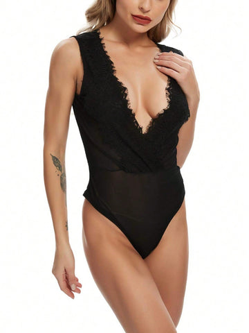 Spring And Summer Sexy Spaghetti Strap Camisole Bodysuit