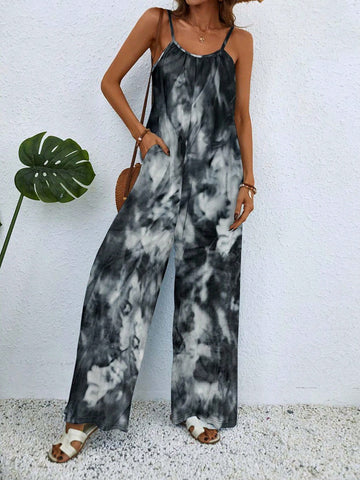 Spring Summer New Casual Vintage Beach Style Women'S Jumpsuit For Outing