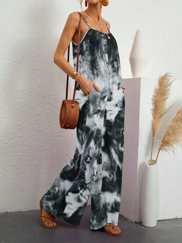 Spring Summer New Casual Vintage Beach Style Women'S Jumpsuit For Outing